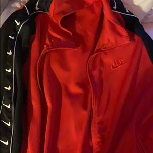 Nike red zip up jacket
